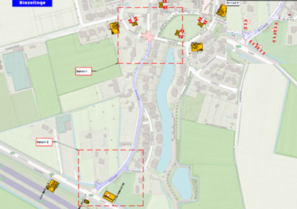 Situatieschets de Klinker op een plattegrond